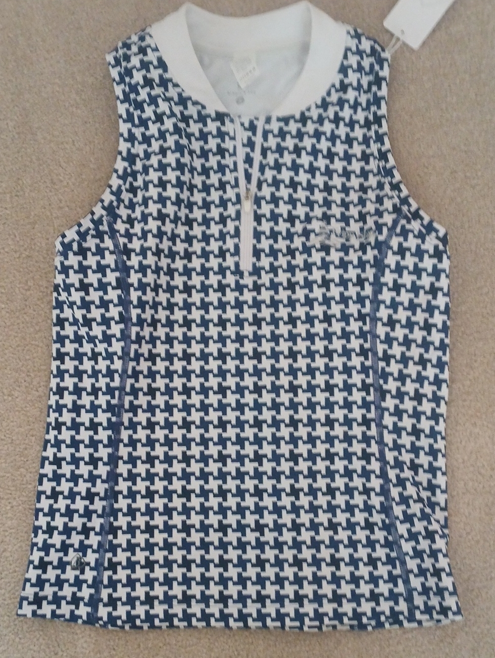 NWT Birdie and Ace Houndstooth Golf Tank